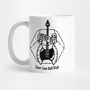 Drop D12 DnD Guitar Axe Mug